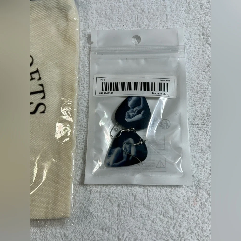 New! Taylor Swift Tortured Poets Department Gift Set Earrings and Cosmetic Bag